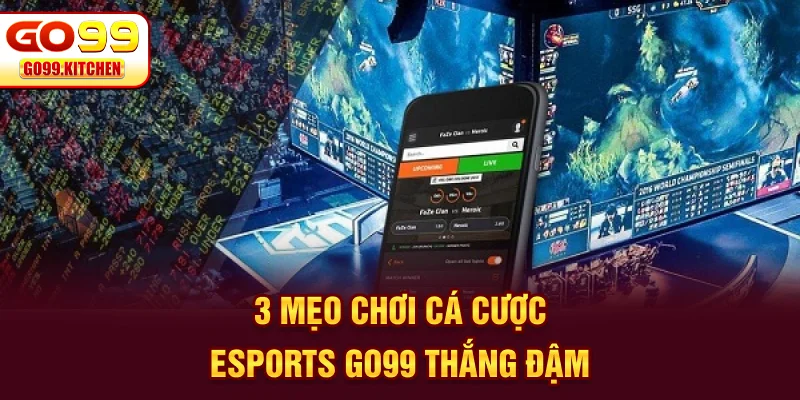 3 mẹo chơi cá cược Esports GO99 thắng đậm